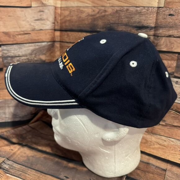 University Of Illinois Fighting Illini Hat Cap Adjustable Strap Embroidered - Picture 4 of 8